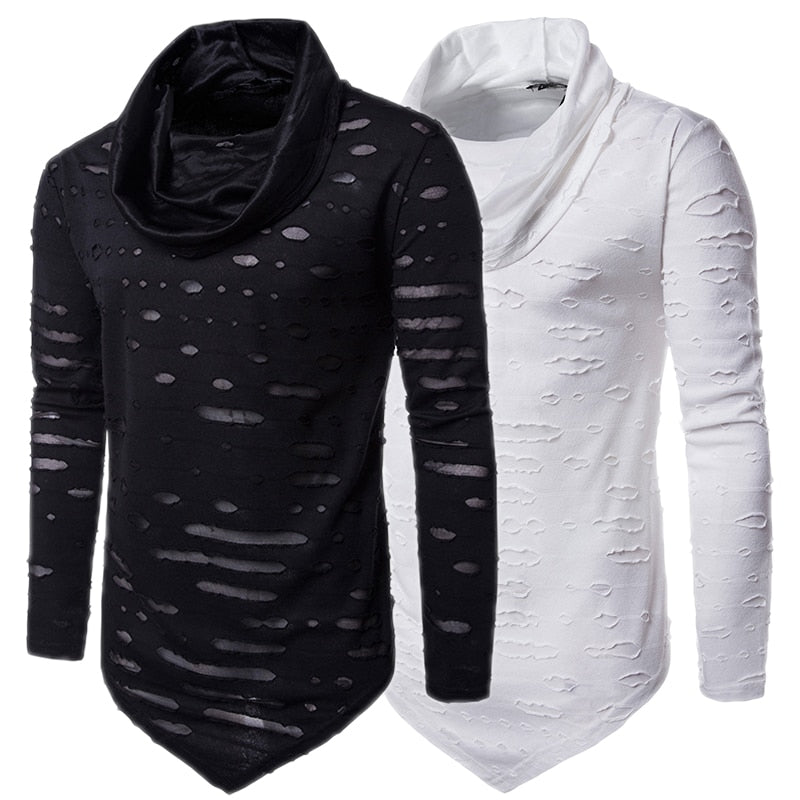 Men's Tops Turtle Neck T-shirts