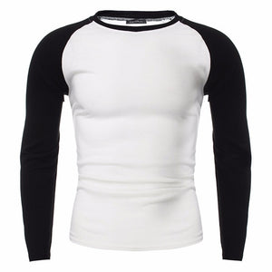 INCERUN T-shirts Cotton Men's Long Sleeve