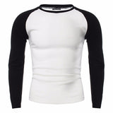 INCERUN T-shirts Cotton Men's Long Sleeve