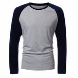 INCERUN T-shirts Cotton Men's Long Sleeve