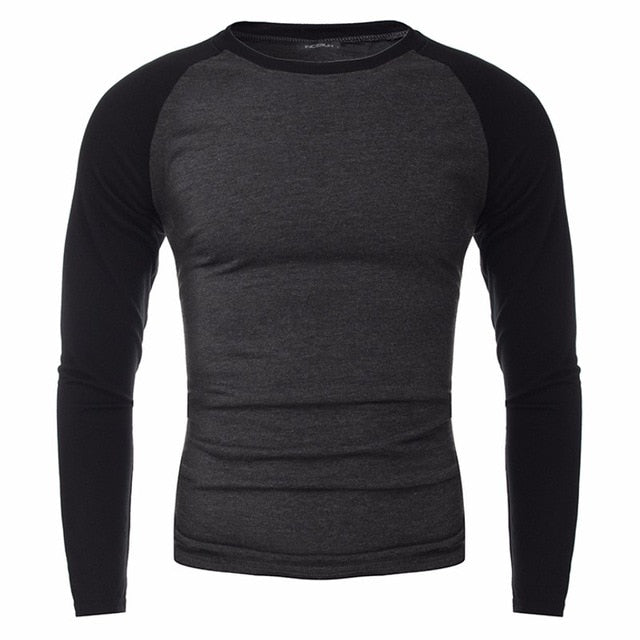 INCERUN T-shirts Cotton Men's Long Sleeve