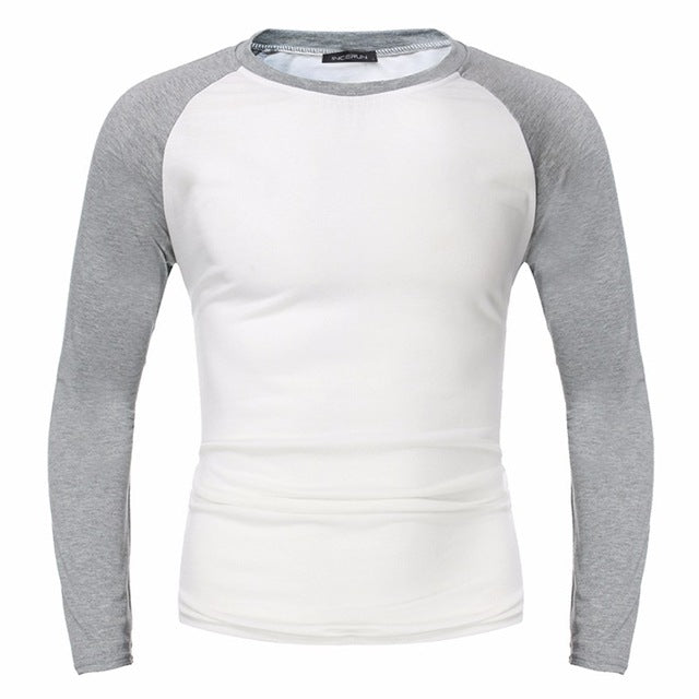 INCERUN T-shirts Cotton Men's Long Sleeve