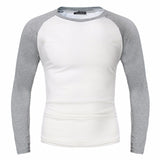 INCERUN T-shirts Cotton Men's Long Sleeve