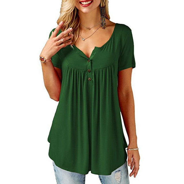 Summer Women Blouse Shirts