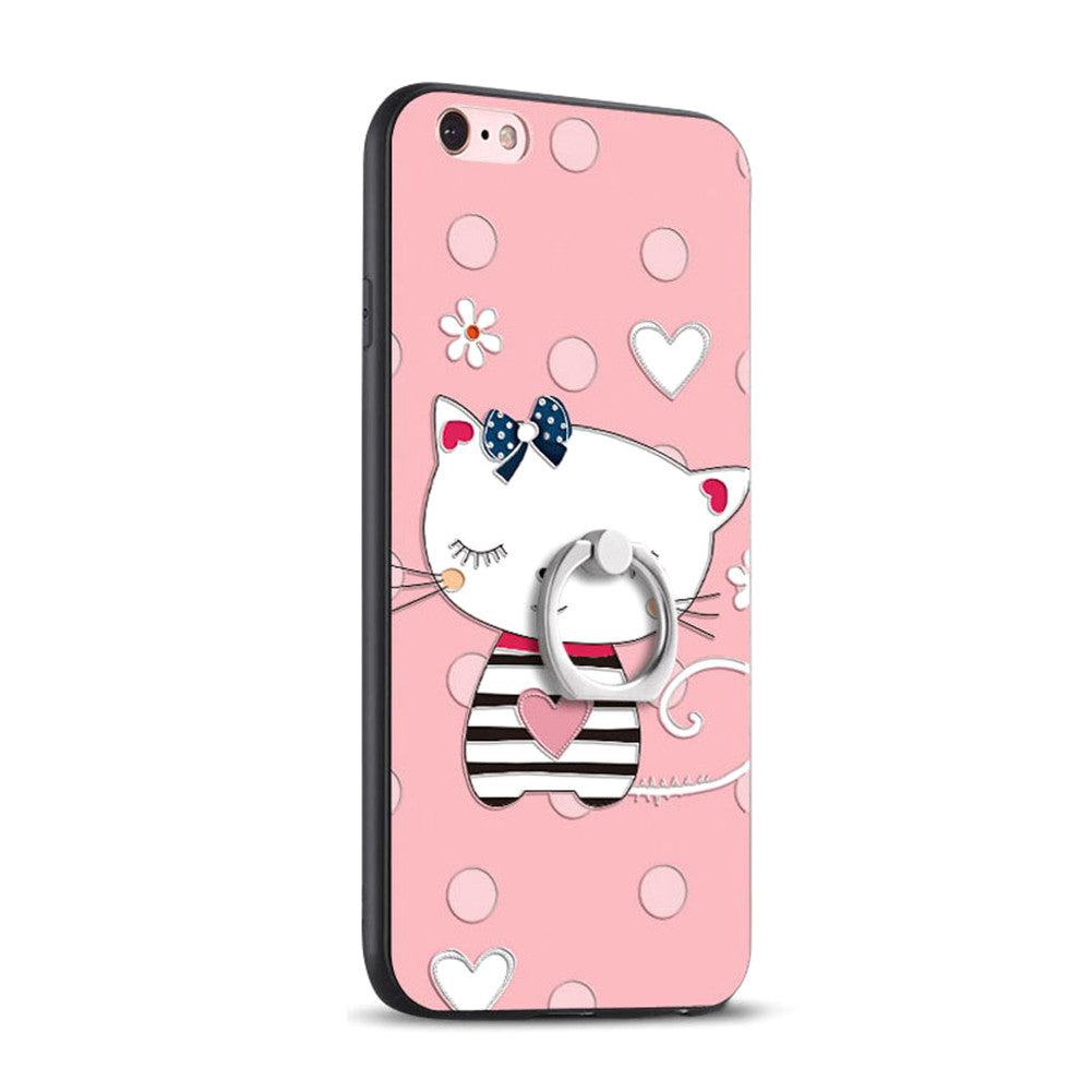 Kitty designed Protective Case Phone with a Ring