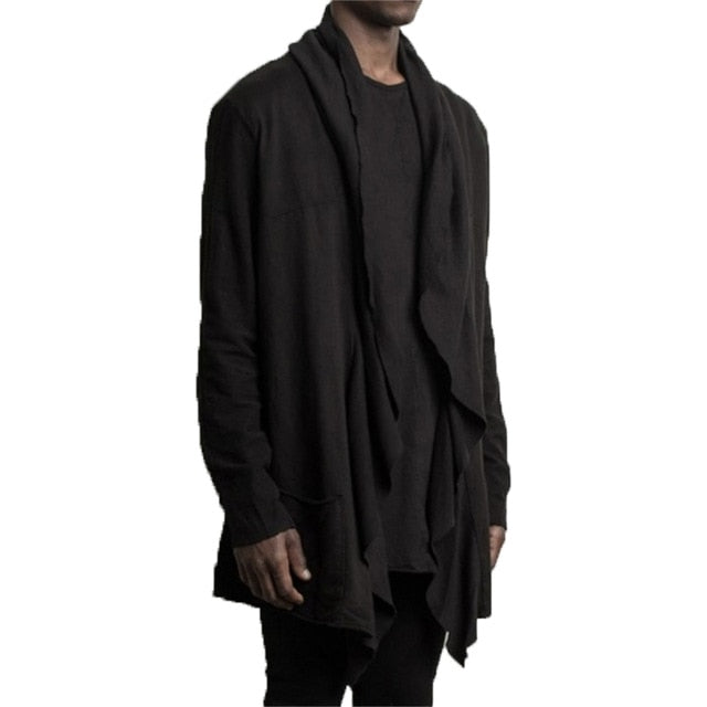 Men's Cloak Long Outwear Shirts