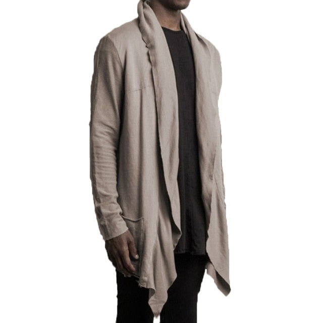 Men's Cloak Long Outwear Shirts