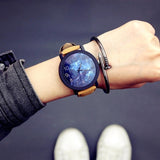 Strap Round Leather Men Watch