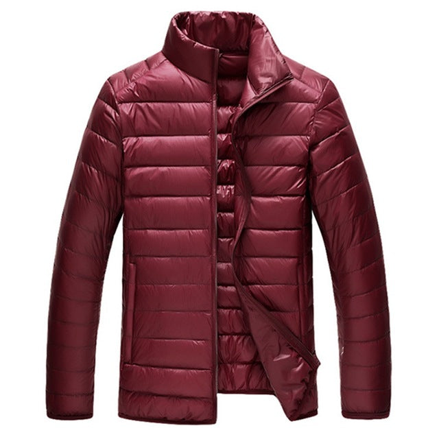 Winter Men's Stand Collar Duck Down Jacket