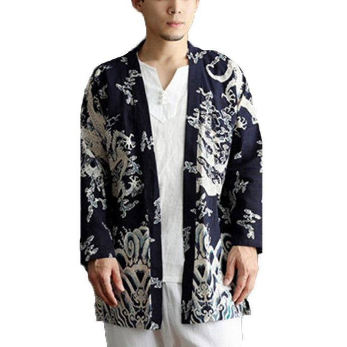 INCERUN Chinese Style Men Trench Coat