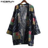 INCERUN Chinese Style Men Trench Coat