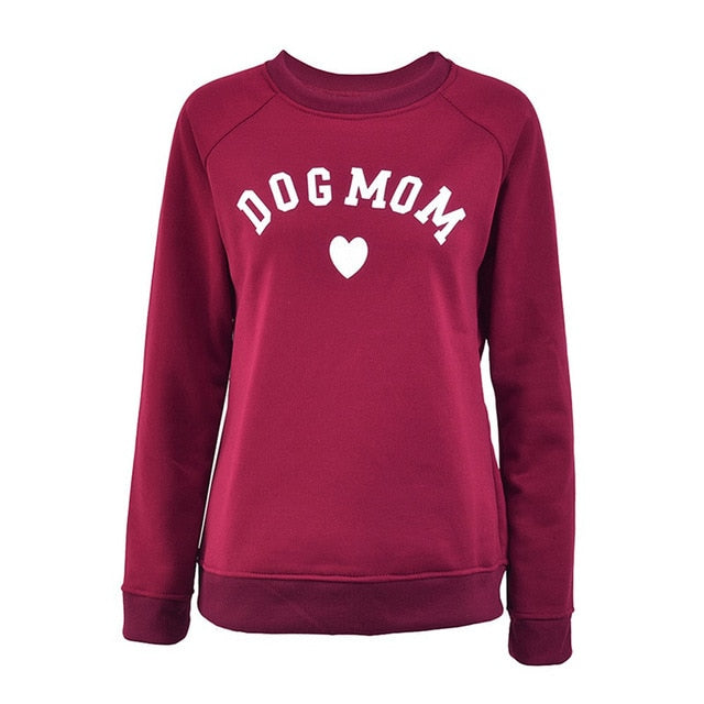 Dog Mom Women's Plus Velvet Sweatshirt