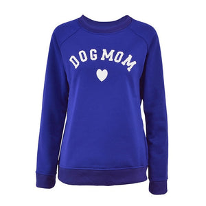 Dog Mom Women's Plus Velvet Sweatshirt