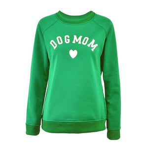 Dog Mom Women's Plus Velvet Sweatshirt